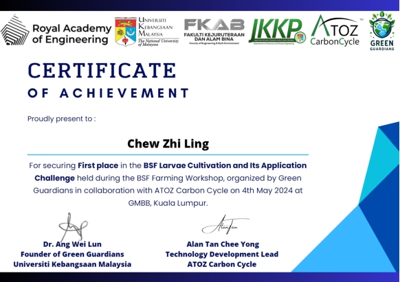 CME Postgraduate Wins First Place at Black Soldier Fly Larvae Cultivation and Its Application Challenge Competition