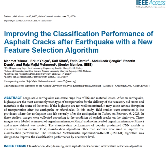 Dr. Raja Majid Mehmood and Team Publish in IEEE ACCESS