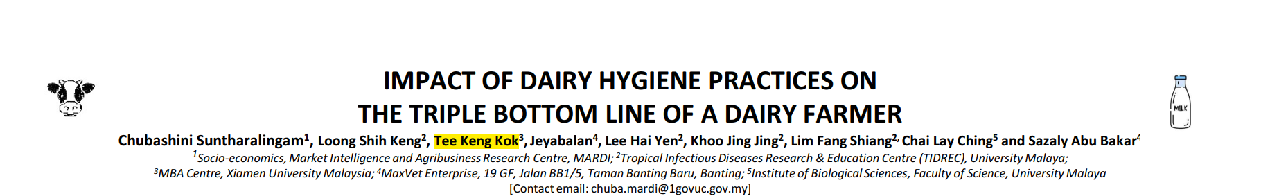 Dr. Tee Keng Kok Wins Bronze Medal at MARDI Science and Technology Exhibition 2020