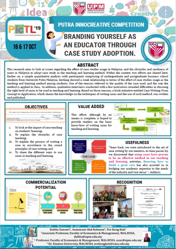 Dr. Tee Keng Kok Wins Silver Medal in Putra InnoCreative Competition