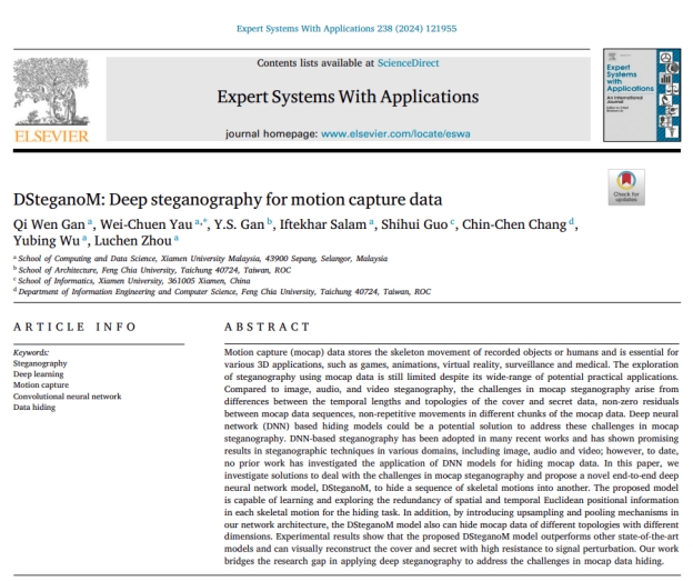 Dr. Yau Wei Chuen and Team Publish in Expert System with Applications