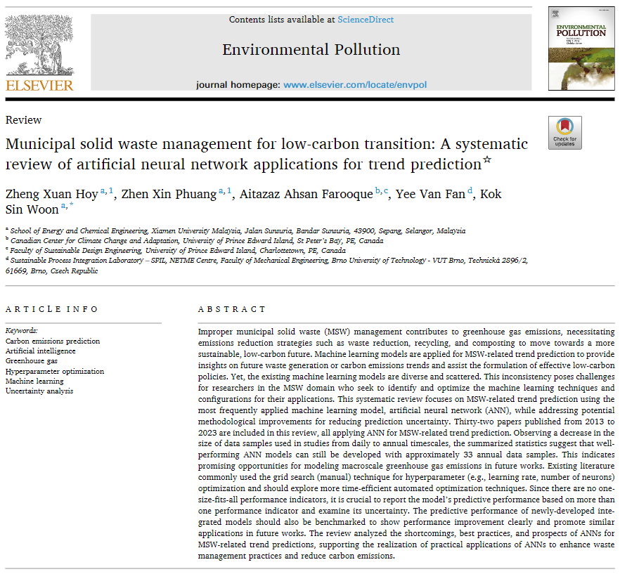 NESE Scholars Publish in Environmental Pollution as an Academic Route to Sustainability Advocacy