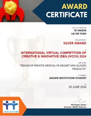 School of Energy and Chemical Engineering Students Shine in the International Virtual Competition of Creative and Innovative Idea 2024 (1)