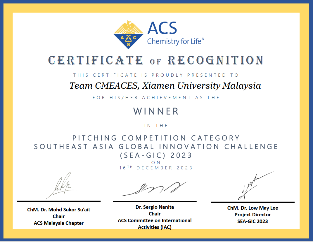Team CMEACES Triumphs at Southeast Asia Global Innovative Challenge (SEA-GIC) (1)