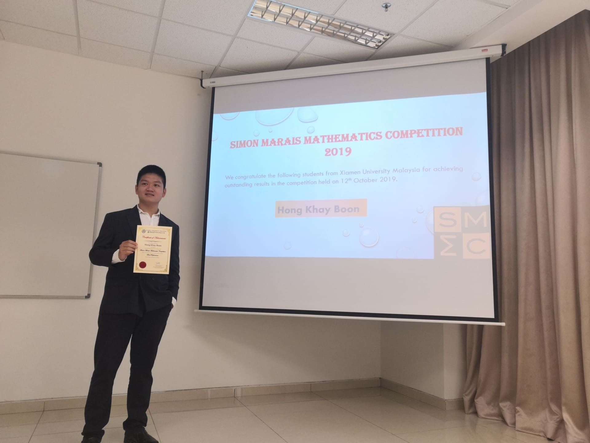 XMUM Students Stand Out at Simon Marais Mathematics Competition (3)