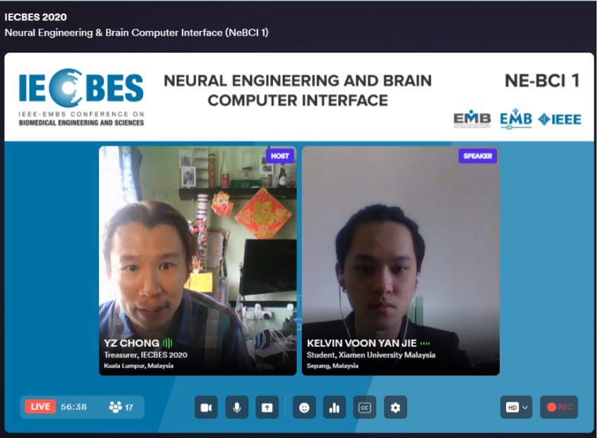 XMUM Undergraduate Wins Best Paper Award at IECBES 2020 (1)