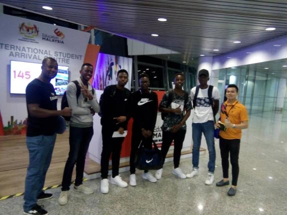 Kalumba and his mate arrived KLIA