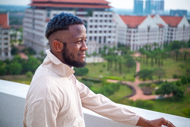 Kalumba looking at XMUM campus