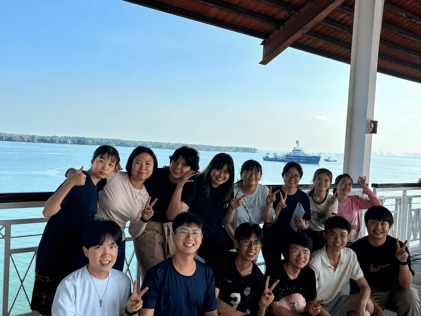Chan Yi Ying and her friends