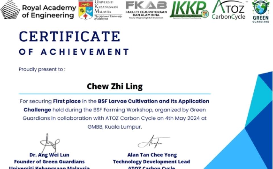 CME Postgraduate Wins First Place at Black Soldier Fly Larvae Cultivation and Its Application Challenge Competition