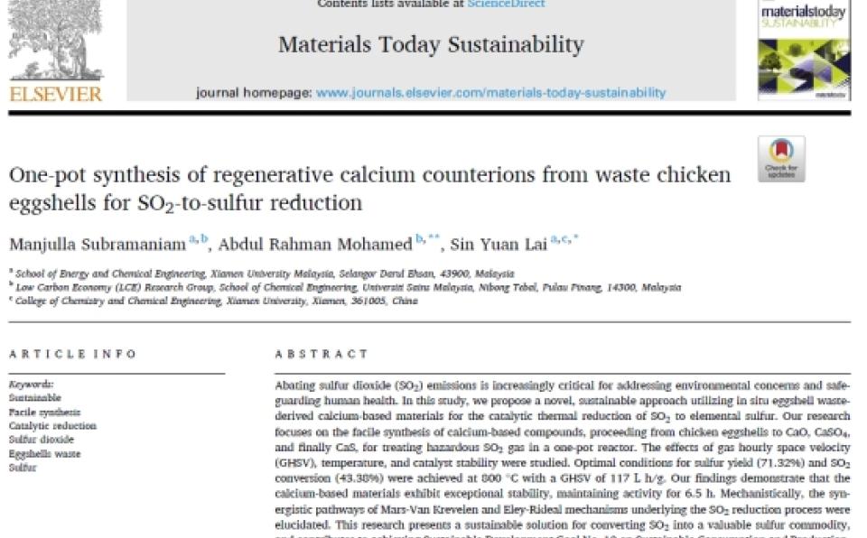 Dr. Lai Sin Yuan and Team Publish in Materials Today Sustainability (4)