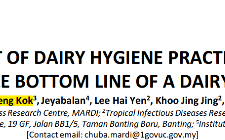 Dr. Tee Keng Kok Wins Bronze Medal at MARDI Science and Technology Exhibition 2020