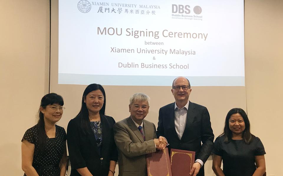 XMUM and Dublin Business School Sign MOU on 3 May 2018